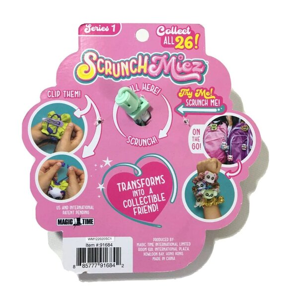 Scrunchmiez Collectible Scrunchie & Hair Clip Doodle The Penguin - Picture 2 of 2